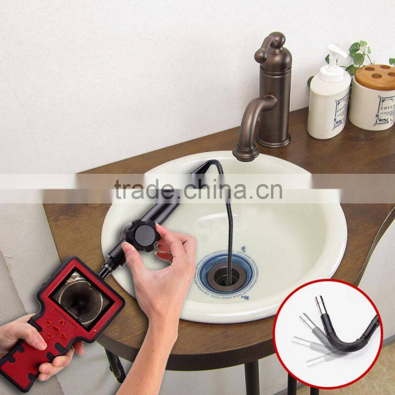 Recordable 3.5" 5.5mm Endoscope Borescope Zoom DVR 2 way 180 Adjust 1m Video Industrial Inspection Camera