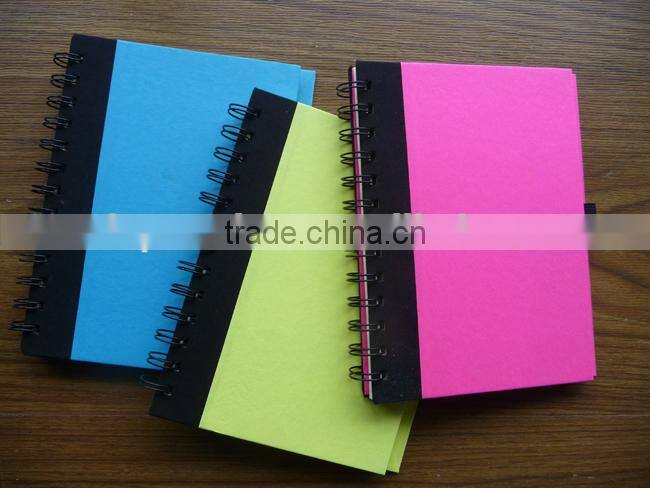 Promotional cheap and good quality recycle brown kraft paper notebook