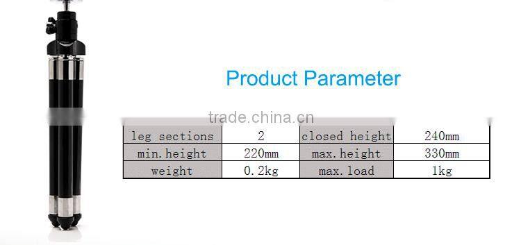 Flexible Mini Tripod Durable Metal Tripod Portable Mini Table Tripod for Digital Camera