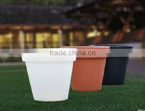 GR02116 large illuminated plastic planter/led flowerpot/garden planter