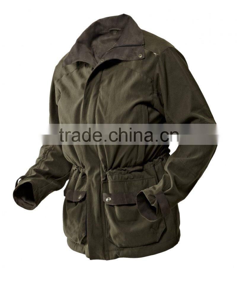 Waterproof breathable country green hunting outdoor jacket