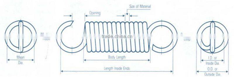 Large suspension coil spring
