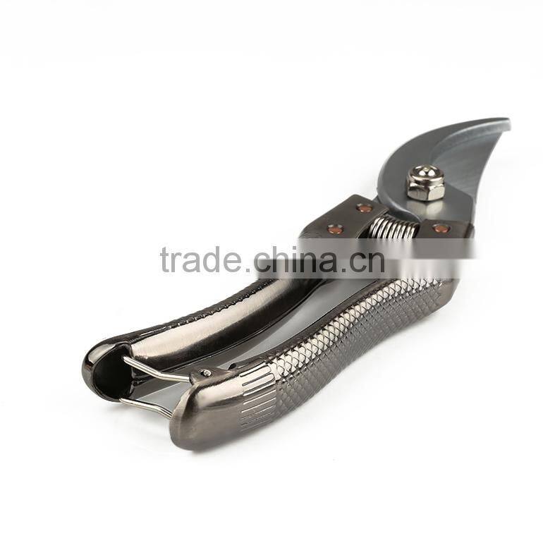 Professional Manual Orange Metal Handle pruning shear For Garden