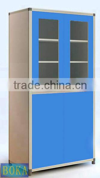 Wardrobe storage cabinet furniture/4 doors steel storage cabinets