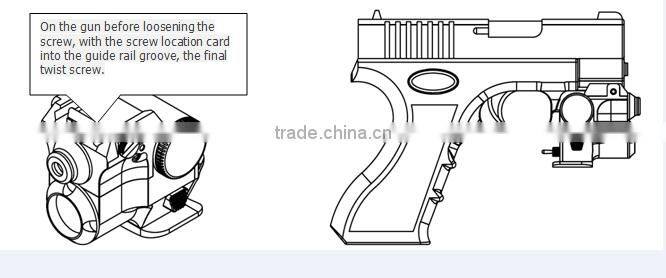 Optical pistol tactical Aluminium adjustable green laser hunting laser sight