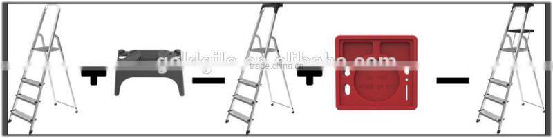 Goldgile 2016 New designaluminium folding ladder with Tools tray