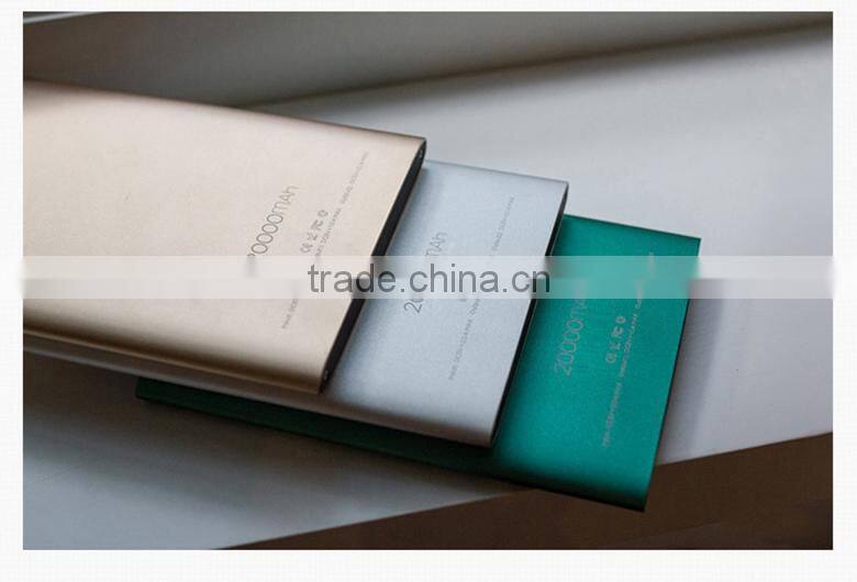 Dual USB Port 2.1a & 1a External Mobile 20000mAh Ultra-slim Power Bank