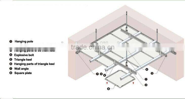 Hot sale aluminum suspended cheap ceiling tiles price