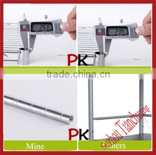 chromed stainless steel display stand