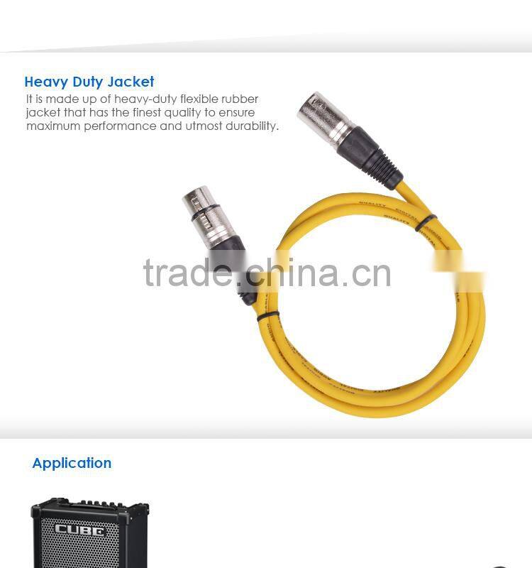 3 Pin XLR male to female Balanced microphone audio cable