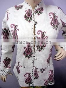 Rajsthani Traditional indian Handmade kantha jackets Bird Print
