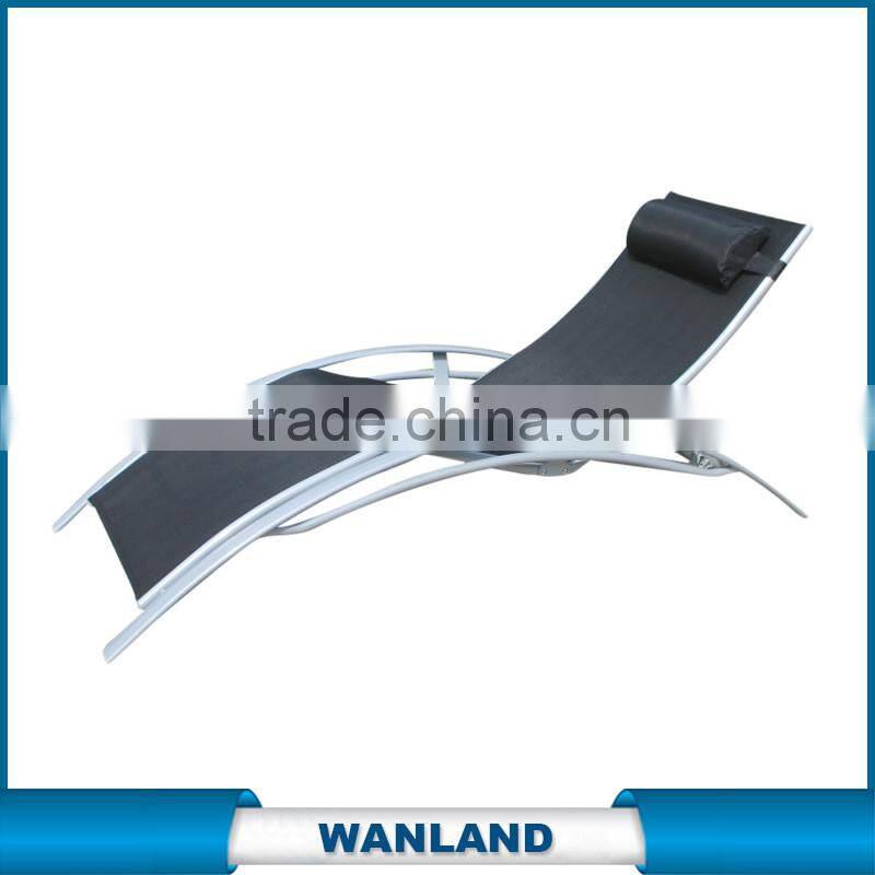 aluminium people teack sun lounger