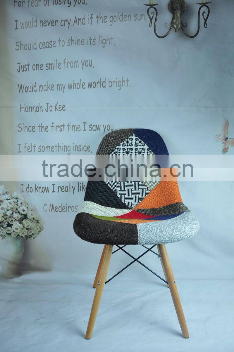 AH-4003 Fabric Beech Wood Leg Leisure Dining Chair