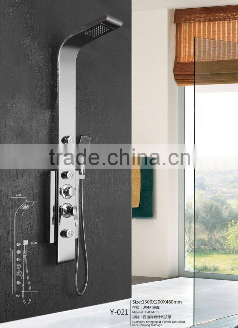 Luxury bathroom multi-function design faucets column shower panel Y-021