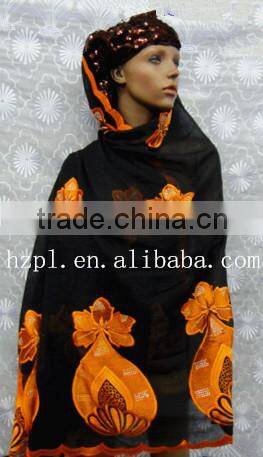 african muslim scarf for women/embroidered silk scarf/shawl scarf (TJ0069)