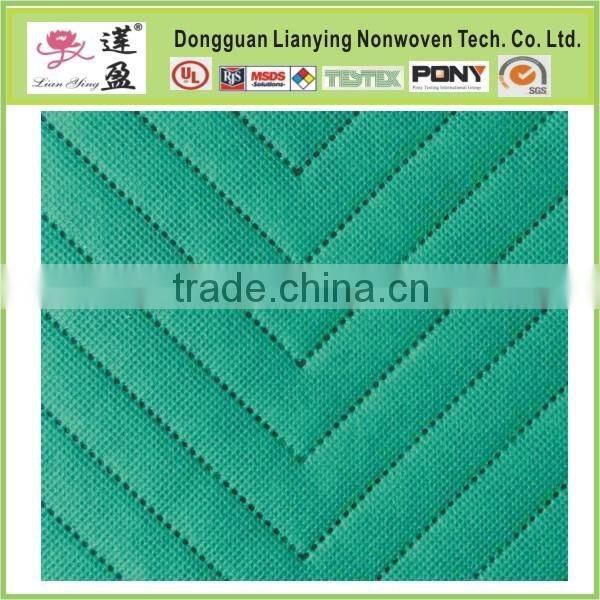 100% polyester ultrasonic quilting linen fabric for sofa