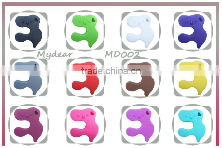 Food-safe Mom Nursing Chewable Jewelry Silicone Baby Teething Necklace Wholesale