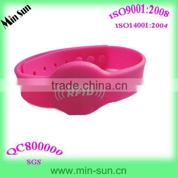 New 2013 Ntag203 Waterproof Silicone Rfid Wristband