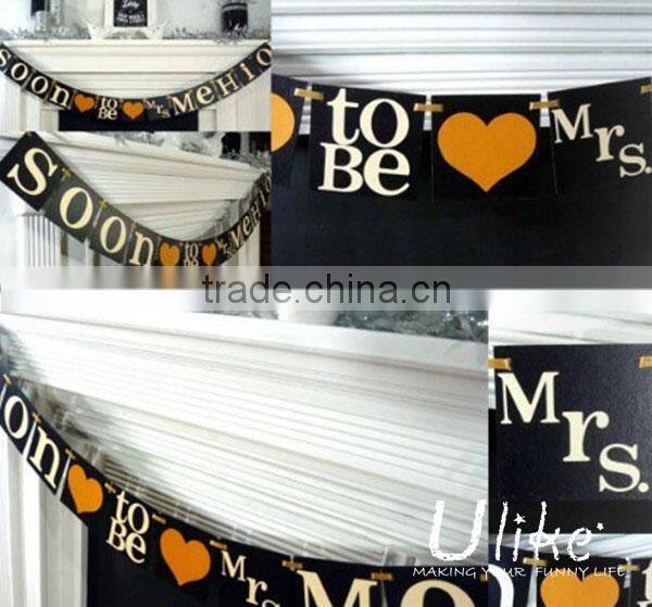 welcomed memorable party paper party jointed banner hanging paper banner china home decor wholesale
