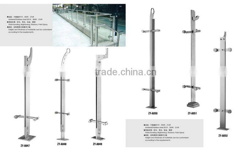balcony stainless steel railing 2015 best design Aluminum column used t posts for sale