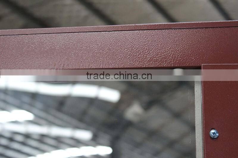 Red color metal filing cabinet locker