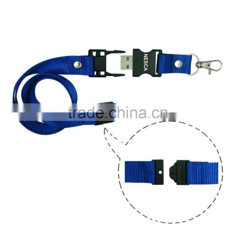 promotional lanyard with bulldog clip