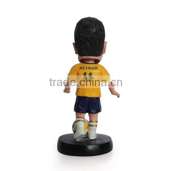 Neymar Human Bobble Head Soccer Player Statue Figurine With soccer Bobbleheads