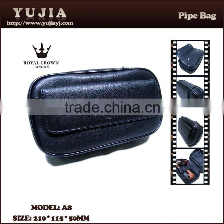 Guangzhou yujia genuine leather smoking pipe bag A8