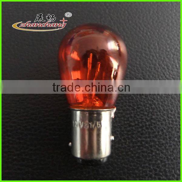 12v miniature light bulbs 1141 BA15S Amber Color