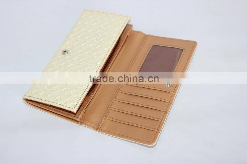 long leather wallet for lady