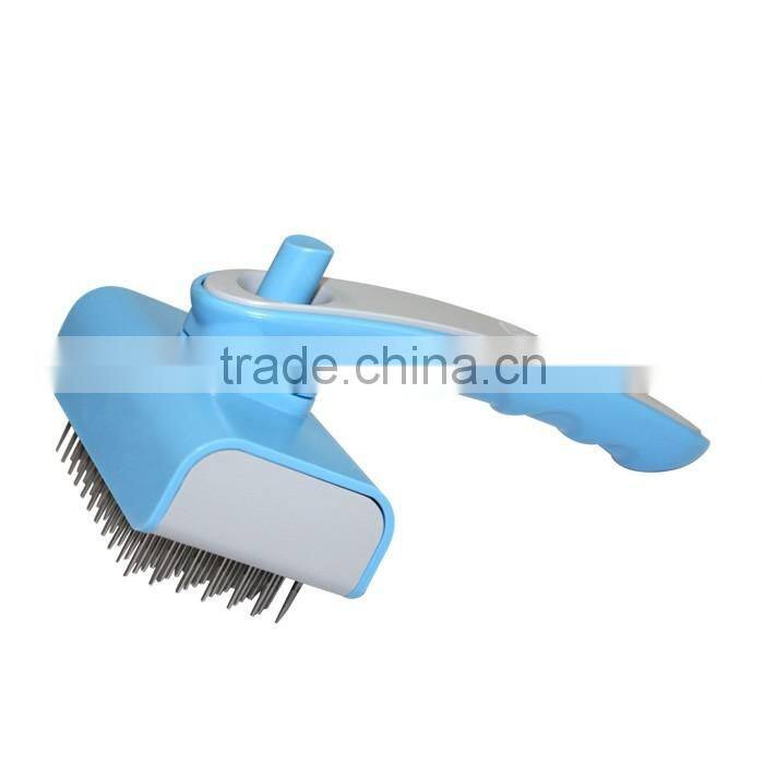 Pet Dog Cat Grooming Self Cleaning Slicker Hair Fur Brush Comb Shedding Tool