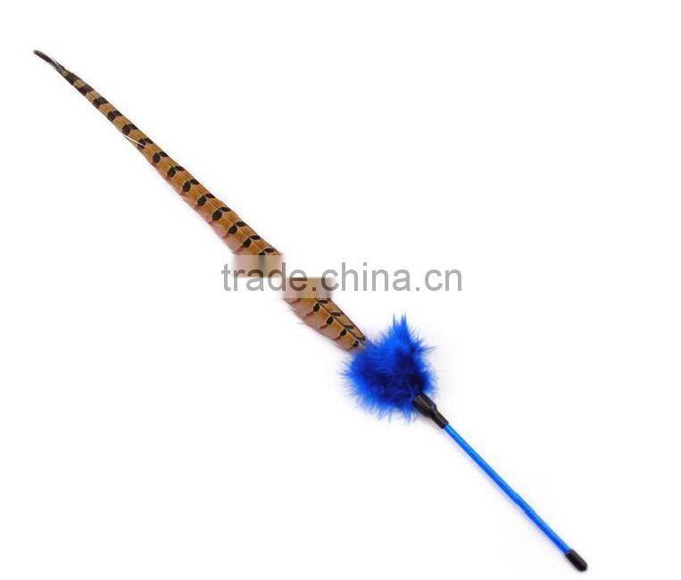 Cat teaser stick toy fish ,CC090 cat dangler toys , cat wand teaser toy