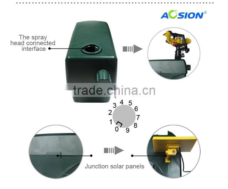 New fashion Energy saving solar sprinkler outdoor animal repeller factory