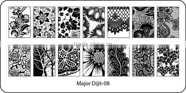 Major 07 hot new nail art plate,2016 nail art plate