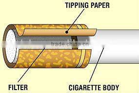 Cork Tipping Paper with Gold Lines for Africa tobacco cigarette filter rolling