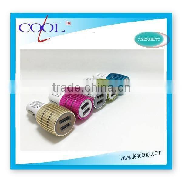 2.1A Universal charger,dual usb car charger for iphone 5 and ipad 3