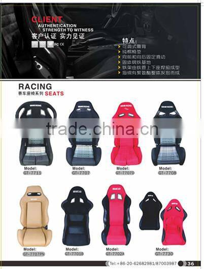 2016 High performance Auto Black Universal 2PCS Racing Car Seat