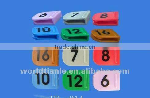 Plastic Size Markers for hangers