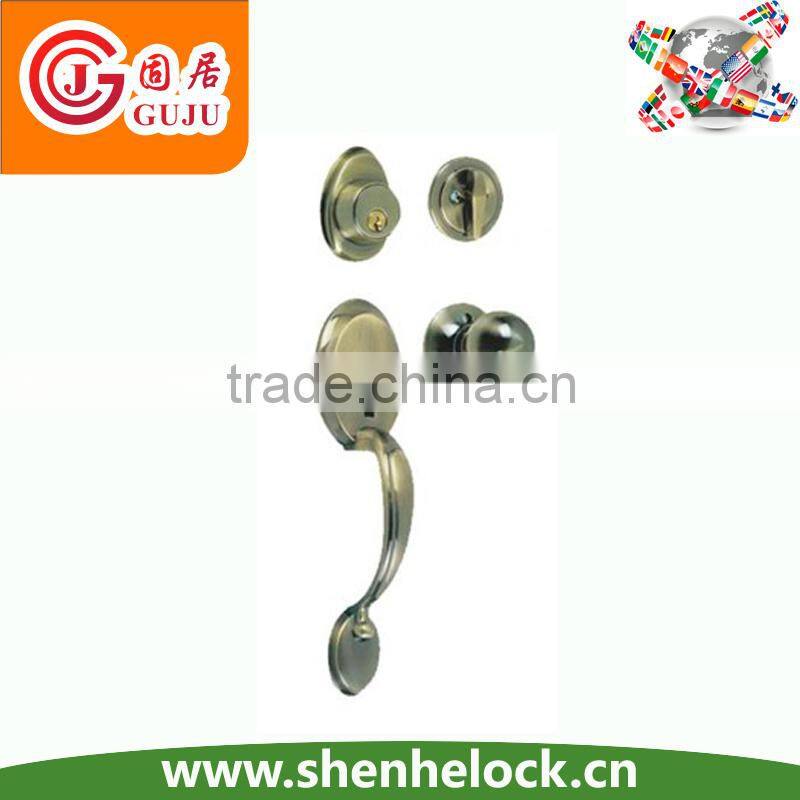 Zinc Alloy security lockset handle and knob mortise gate lock