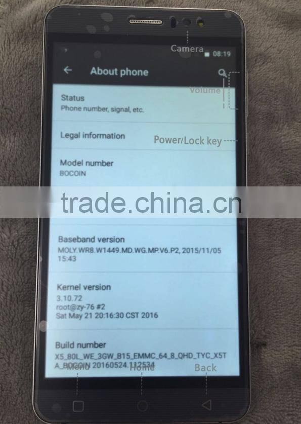 315-Cheap Cellphone Smartphone 3g Mobile Phone Metal CNC Body Design Ultra Thin And 6.0inch With Android 5.1 Multi-language