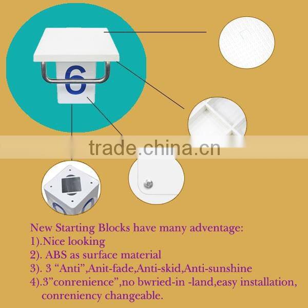 Swimming pool olympic starting blocks stainless steel and aluminium starting block