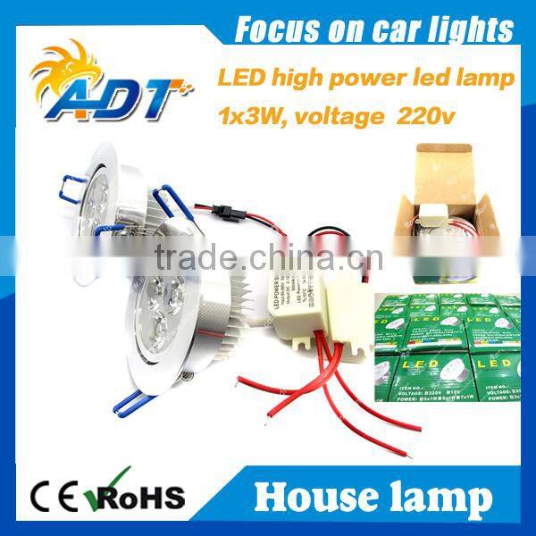 2015 newest hot selling 3w led ceiling light dome lamp 330lm lighting for barber shop 90-240v