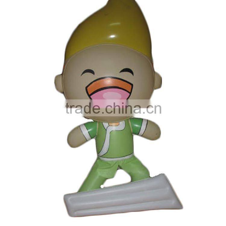 popular surfing boy inflatable cartoon character for kids