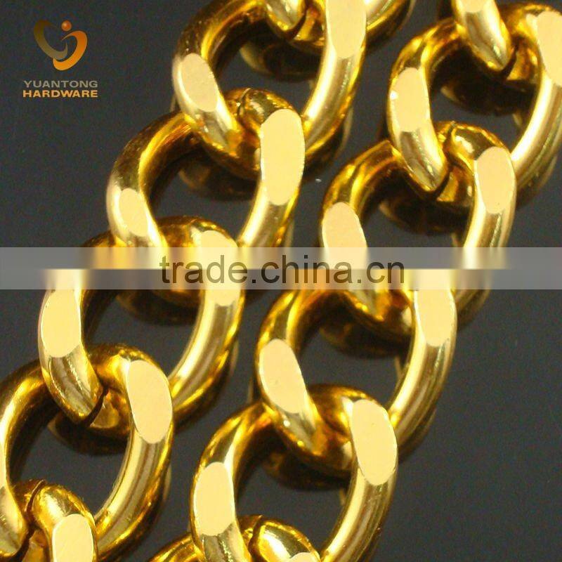 2.0mm thick silver double o ring chain 15.2*10.5mm