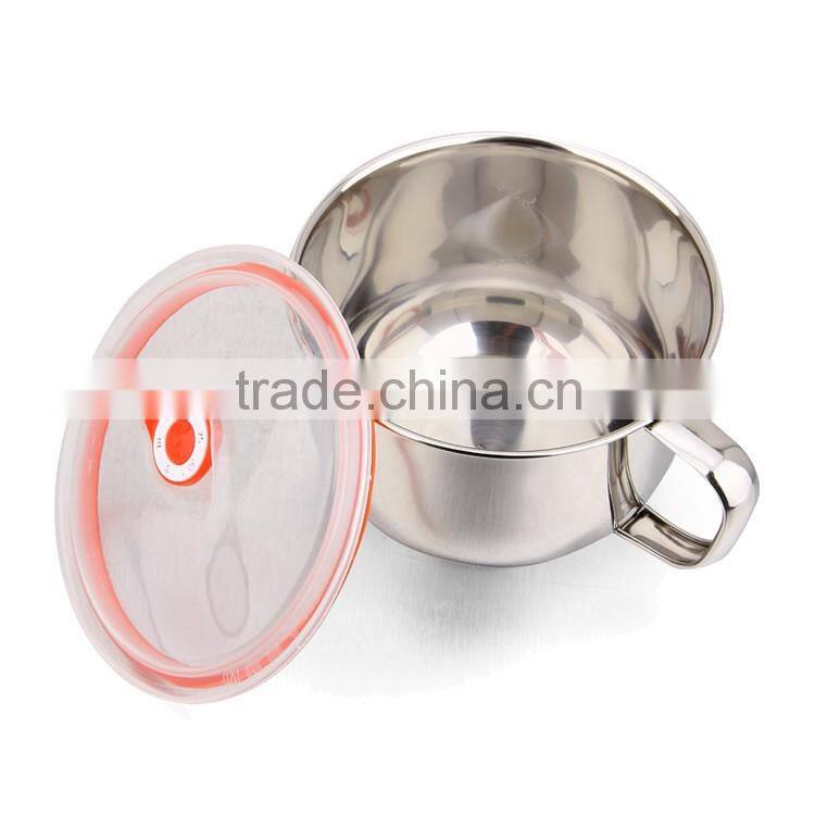 Delicate and thermal stainless steel noodles cup
