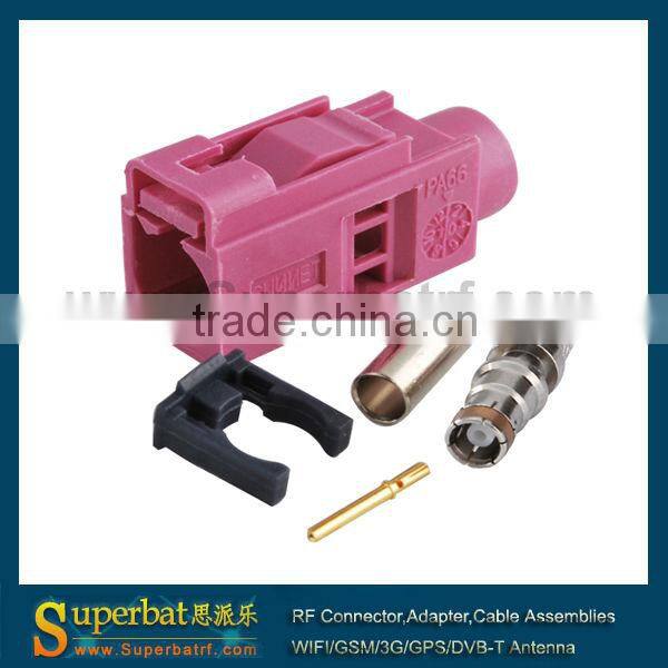 Fakra crimp Jack connector Key Code H Violet for Radio controlled keyless heating New Listing
