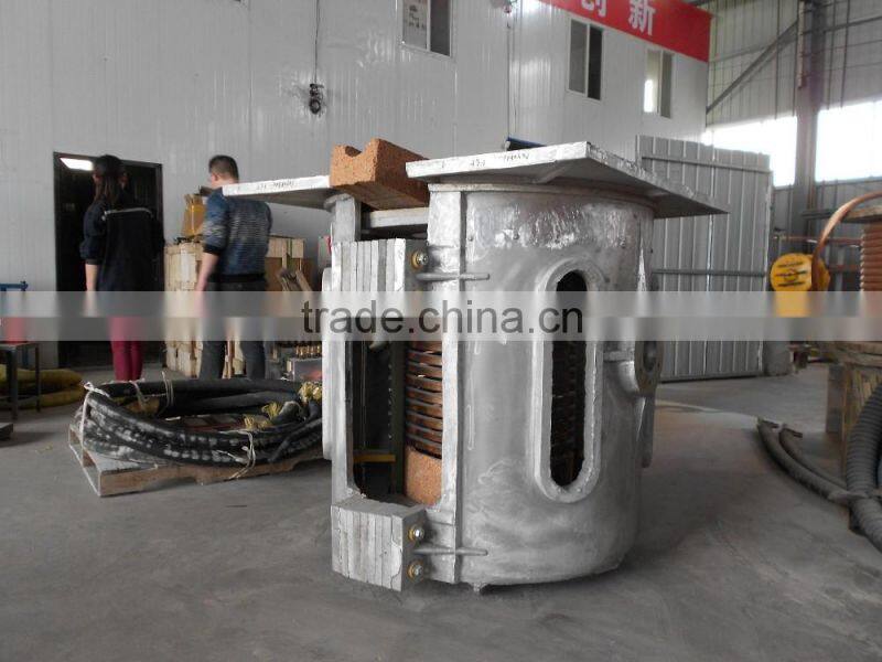 1ton melting metal electric furnace for steel , cast iron melting