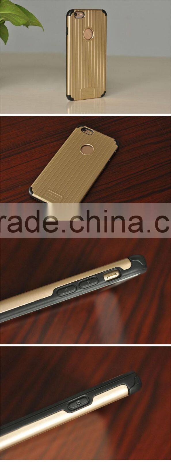 Heavy Duty Armor Metal PC Plastic Cover Case For iPhone 6 6s plus