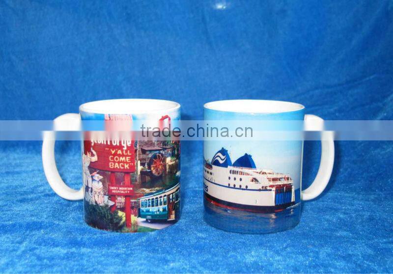 JT-7102 Ceramic Straight Shape Sublimation Coated Mug for Thermal Transfer Printing