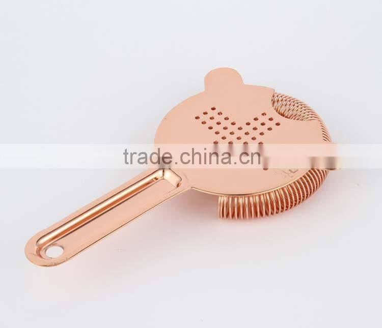 Stainless steel copper plated cocktail bar tools
